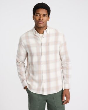 Plaid Patch Pocket Stretch Flannel Shirt
