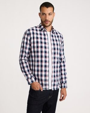 Textured Plaid Shirt