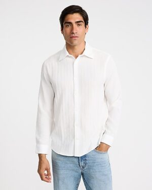 Textured Long Sleeve Shirt