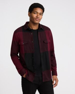 Plaid Double Button Pocket Flannel Shirt