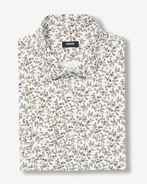 Slim Mini Floral Wrinkle-Resistant Everyday Performance Dress Shirt