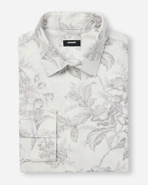 Slim Vintage Floral Modern Tech 1MX Dress Shirt