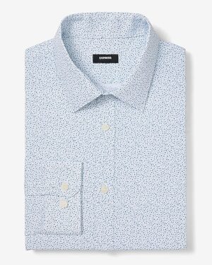 Slim Mini Floral Wrinkle-Resistant Everyday Performance Dress Shirt