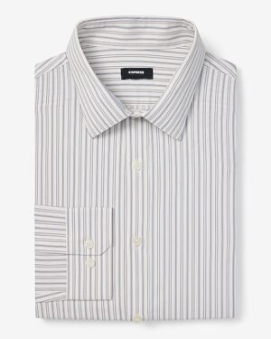 Slim Striped Wrinkle-Resistant Everyday Performance Dress Shirt