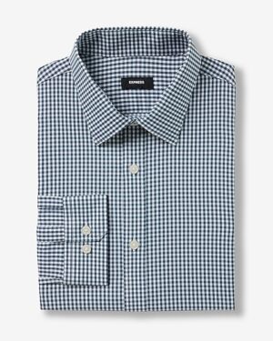 Extra Slim Gingham Wrinkle-Resistant Everyday Performance Dress Shirt