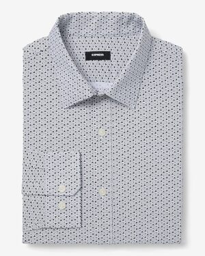 Extra Slim Mini Geo Wrinkle-Resistant Everyday Performance Dress Shirt