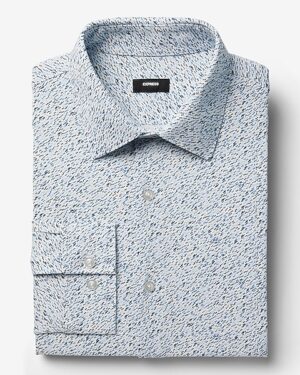 Extra Slim Mini Dot Stretch Modern Tech 1MX Dress Shirt