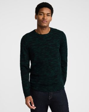 Space Dye Everyday Performance Merino Wool Crew Neck Sweater