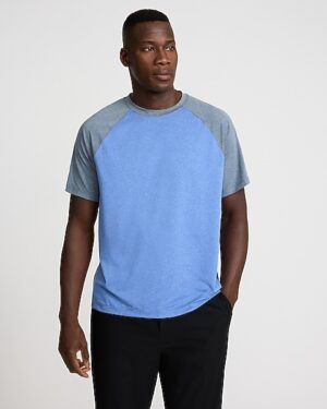 Raglan Sueded Jersey T-Shirt