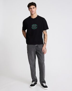 Embroidered Athletic Club Graphic Premium Weight Cropped Loose T-Shirt