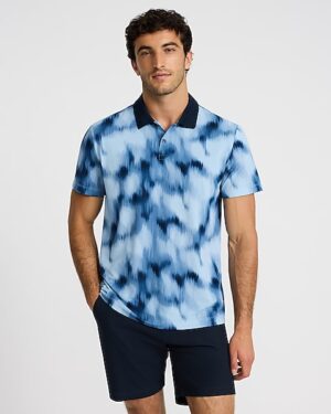 Painted Blur Pique Everyday Performance Polo