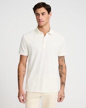 Embroidered Stars Perfect Pima Cotton Pique Polo