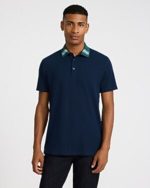Contrast Tipped Perfect Pima Cotton Pique Polo