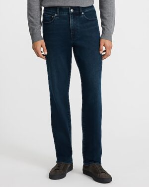 Straight Dark Wash Stretch Jeans