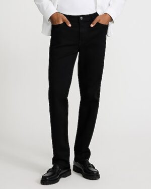 Slim Straight Black Hyper Stretch Jeans