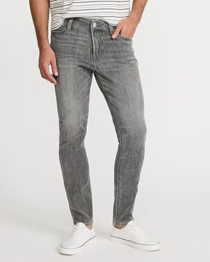 Skinny Gray 4-Way Hyper Stretch Jeans