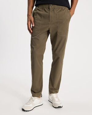 Slim Elastic Waist Pull On Chino