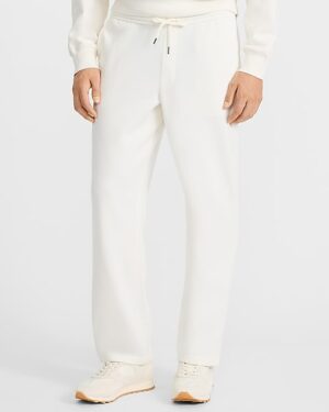 Wide Leg Drawstring Fleece Jogger