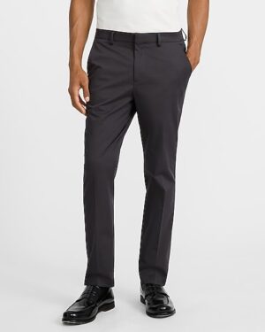Extra Slim Slate Gray Stretch Cotton Suit Pant