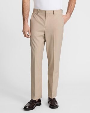 Classic Khaki Stretch Suit Pant