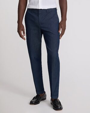 Relaxed Tapered Dark Blue Dress Pant