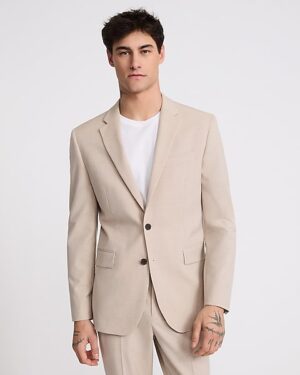 Extra Slim Khaki Stretch Suit Jacket