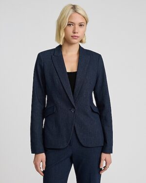 Editor Fitted One Button Blazer