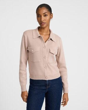 Double Pocket Knit Jacket