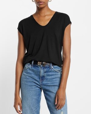 Supersoft Relaxed Scoop Neck Tunic Tee