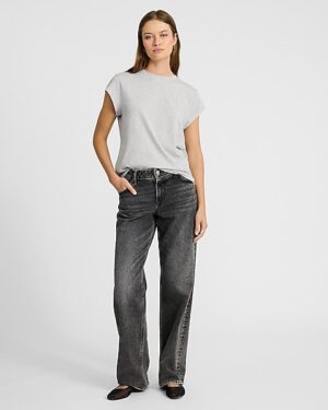 Cotton Classic Crew Neck Cap Sleeve Tee