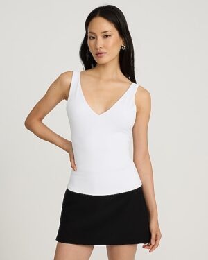 Body Contour High Compression Double V-Neck Tank