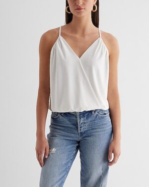 Skimming V-Neck Surplice Cami