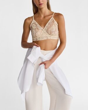 Sheer Lace V-Neck Bralette