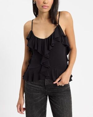 V-Neck Ruffle Cami