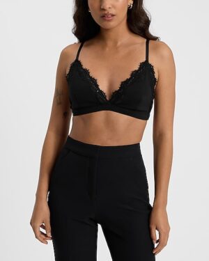 Lace Trim Triangle Bralette