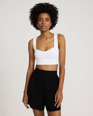 Body Contour High Compression Sweetheart Cropped Tank