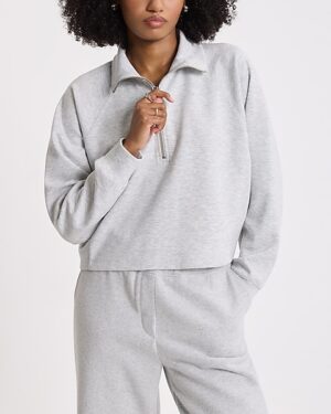 Quarter Zip Boxy Sweatshirt