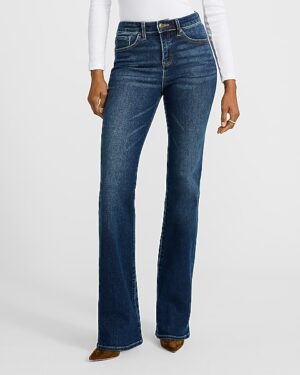 Mid Rise Medium Wash Bootcut Jeans