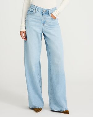 High Waisted Relaxed Wide Leg Stretch Jeans