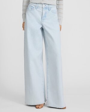 High Waisted Relaxed Wide Leg Stretch Jeans