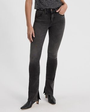 Mid Rise Washed Black Hyper Sculpt Skyscraper Jeans