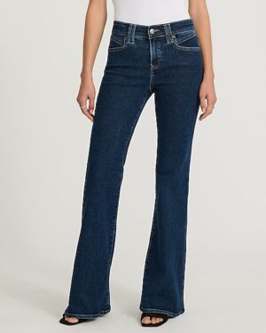 Mid Rise Dark Wash Hyper Sculpt '70s Flare Jeans