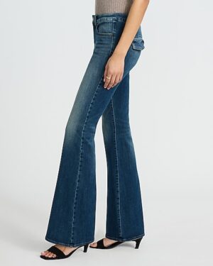 Mid Rise Dark Wash FlexX '70s Flare Jeans