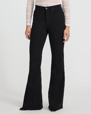 High Waisted Stay Black '70s Flare Jeans