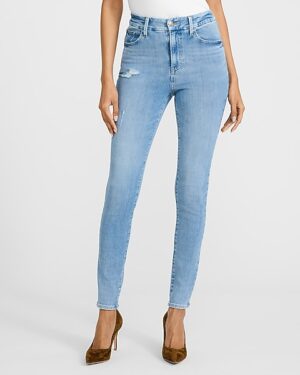 High Waisted Light Wash FlexX Skinny Jeans