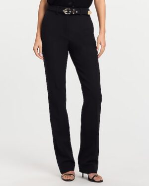 Editor Studio Stretch Twill High Waisted Belted Bootcut Pant