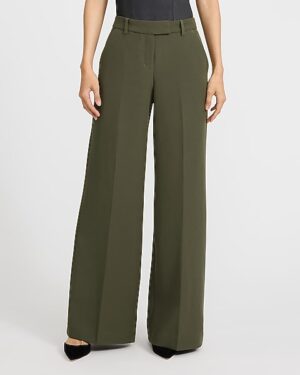 Editor Signature Stretch Mid Rise Wide Leg Pant