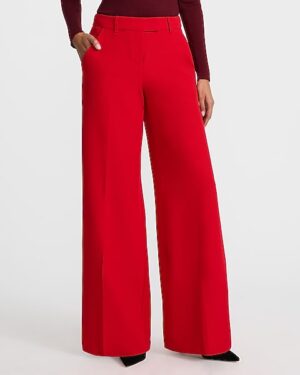 Editor Signature Stretch Mid Rise Wide Leg Pant