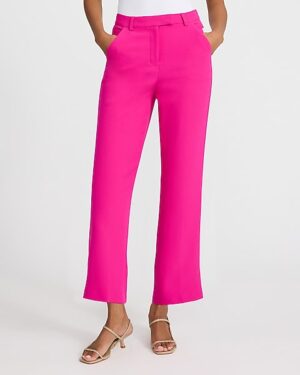 Editor Studio Stretch Twill High Waisted Cropped Flare Pant