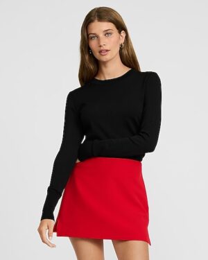 Editor Signature Stretch Super High Waisted Mini Skort